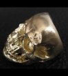画像9: Xconz Collaboration Gold Double Face Medium Lage Skull Ring (9)