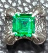 画像5: 8.09Ct Rectangle Green Emerald Predator Ring (5)