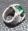 画像8: 8.09Ct Rectangle Green Emerald Predator Ring (8)