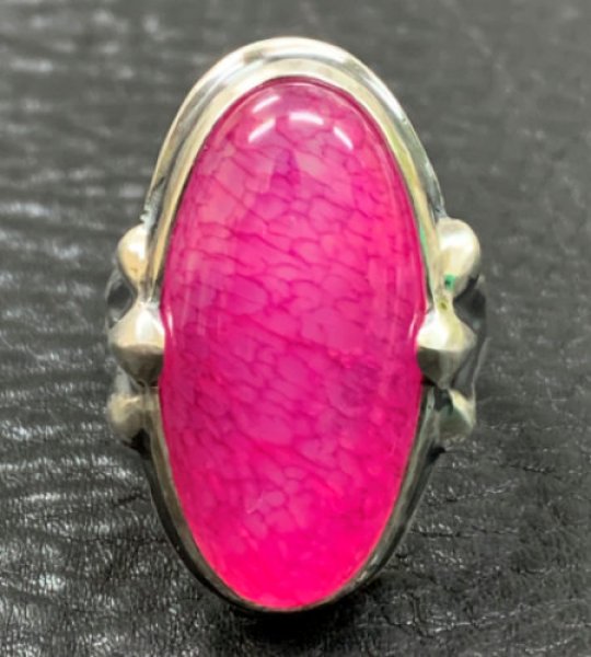 画像1: Pink Agate Zaza Ring (1)