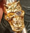 画像2: 18k Gold Zaza Large Devil Skull  With Diamond Eye Ring (2)