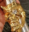 画像8: 18k Gold Zaza Large Devil Skull  With Diamond Eye Ring (8)