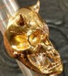 画像4: 18k Gold Zaza Large Devil Skull  With Diamond Eye Ring (4)