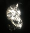 画像9: Zaza Large Devil Skull  With Diamond Eye Ring (9)