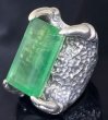 画像1: 78.50Ct Emerald Cut Fluorite Master Predator Ring (1)