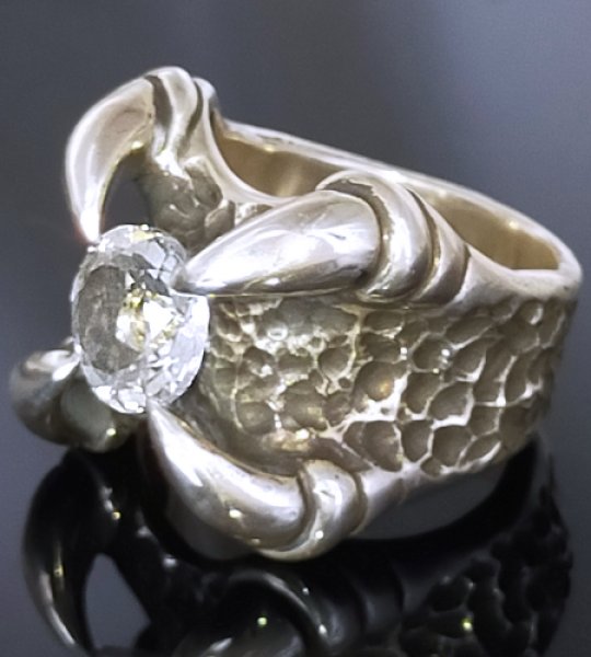 画像7: 10mm White Sapphire Medium Predator Ring (7)