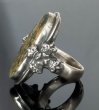 画像2: Sterling Opal 4Heart Crown Cross Zaza Ring (2)