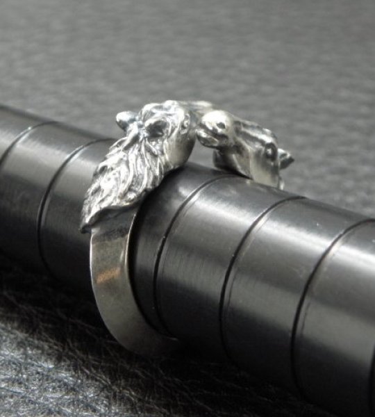 画像14: Horse Triangle Wire Bangle Ring (14)