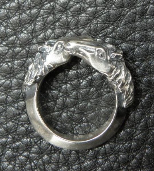 画像3: Horse Triangle Wire Bangle Ring (3)