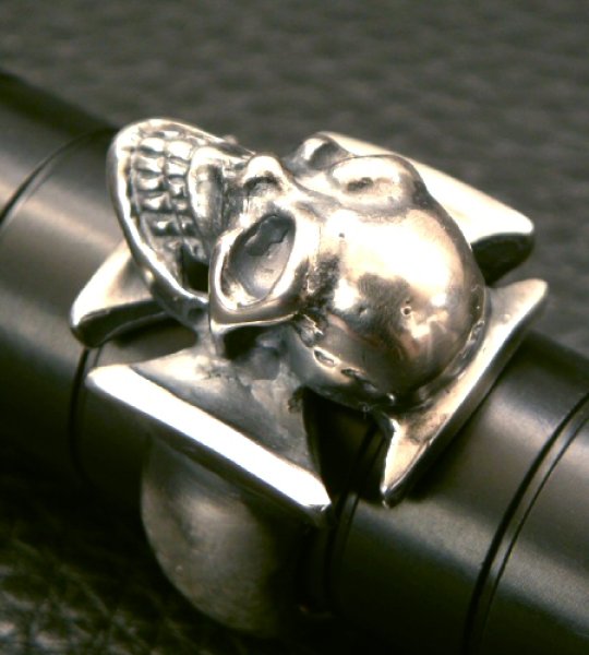画像10: Skull Iron Cross Ring (10)
