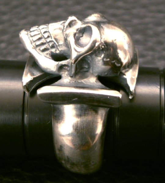 画像14: Skull Iron Cross Ring (14)