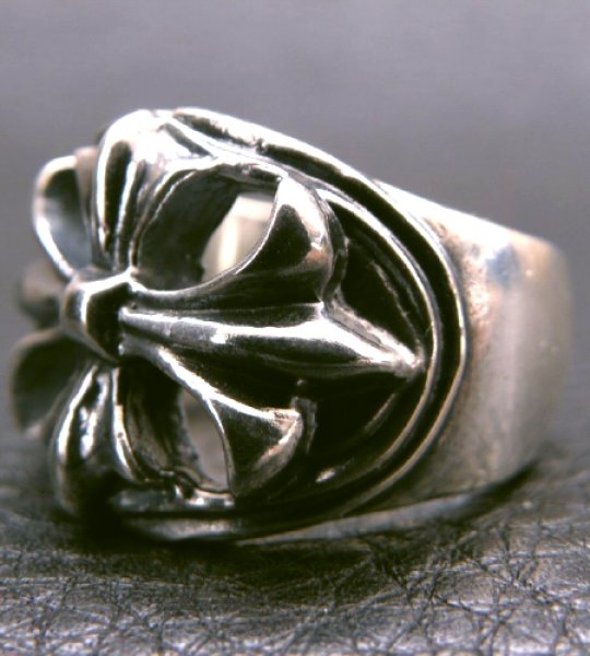 画像7: Ｍedium Cross Oval Roll Ring (7)