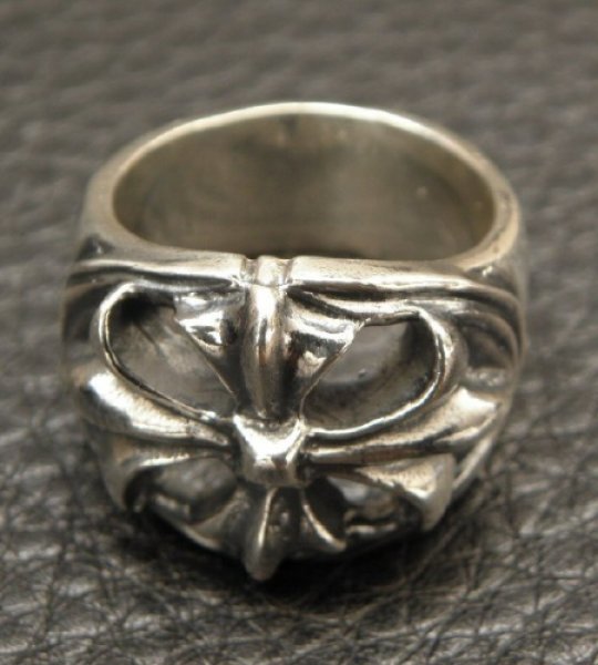 画像3: Ｍedium Cross Oval Roll Ring (3)