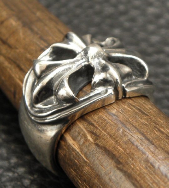 画像18: Ｍedium Cross Oval Roll Ring (18)