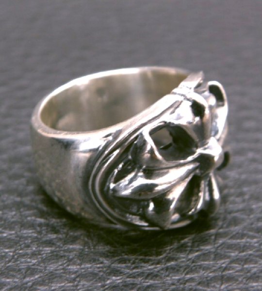 画像15: Ｍedium Cross Oval Roll Ring (15)