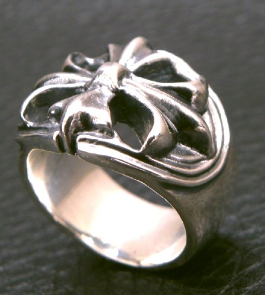 画像11: Ｍedium Cross Oval Roll Ring (11)