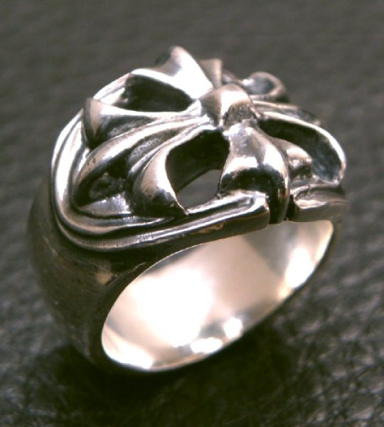 画像10: Ｍedium Cross Oval Roll Ring (10)