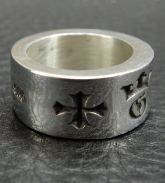画像6: Wide G&Crown Gothic Cigar Band Ring (6)