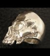 画像10: Large Skull Ring Without Jaw Platinum Finish (10)