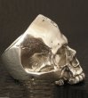 画像5: Large Skull Ring Without Jaw Platinum Finish (5)
