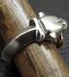 画像5: 18k Gold Ring With Quarter Panther Triangle Wire Bangle Ring (5)
