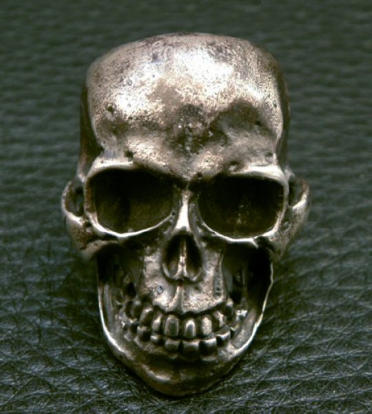 画像7: Large Skull With Jaw War Ring (7)