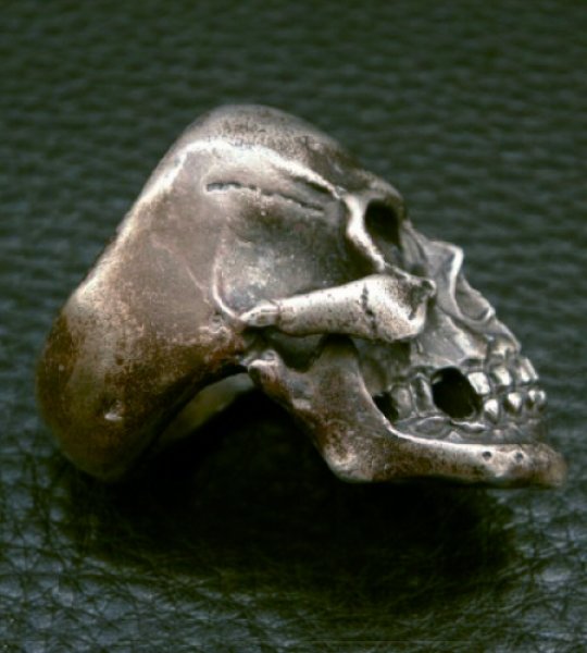 画像16: Large Skull With Jaw War Ring (16)