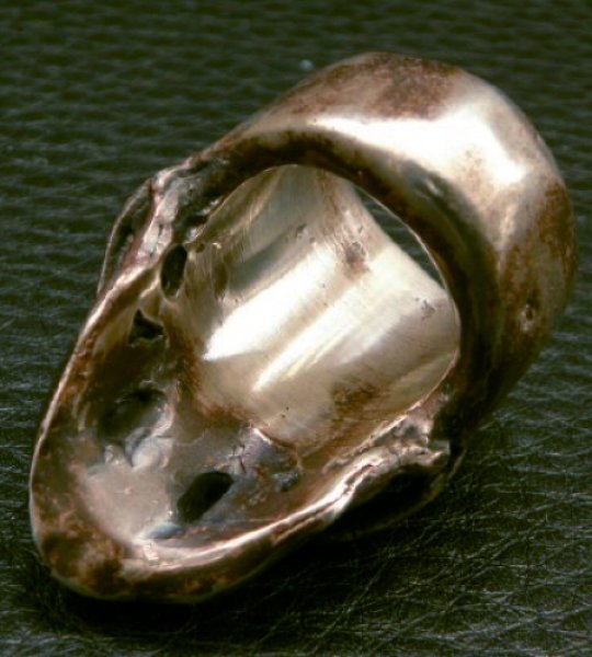 画像15: Large Skull With Jaw War Ring (15)
