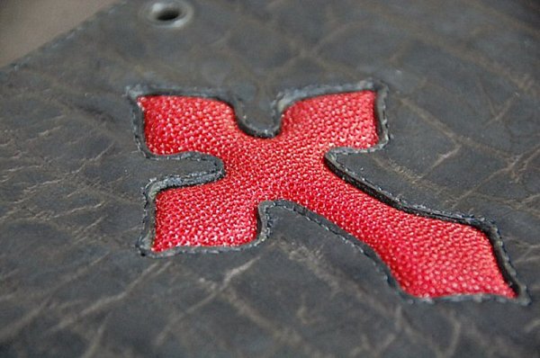 画像5: Stingray 4Heart Cross Inlay Elephant Long Wallet (5)