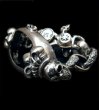 画像1: Skull Crown Watch Case Wirh Maltese Cross H.W.O & Chiseled Acchor Chain Skull Clip Watch Bands For Franck Muller (1)