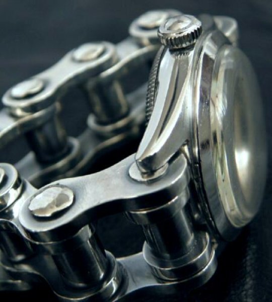 画像14: Bike Chain Heavy Wide Small Watch Bands (14)