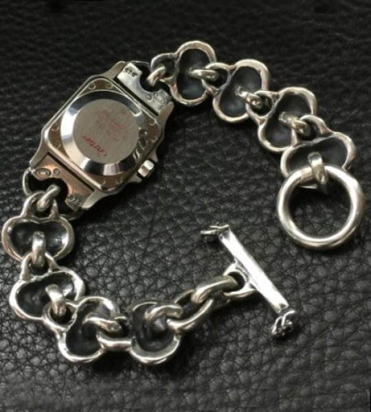 画像6: Half Size All Heart Links Watch Band For Cartier Santos (6)