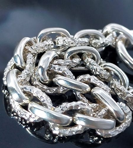 Gaboratory Half Small Oval & Chiseled Small Oval Chain Links
