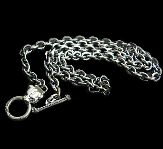 Gaborartory 6Chain with 1/8 Panther & 1/8 T-bar Necklace