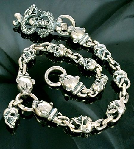 Gaborartory Skull On Snake Keeper With 4 Boat Neck Panther &8 ...