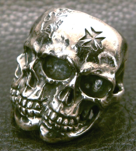 Gaborartory Xconz collaboration 4 Face Skull Ring