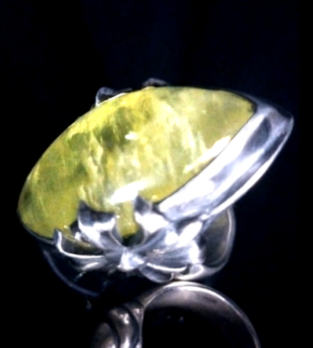 Large Lemon Quartz Zaza Ring